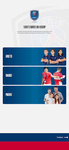 Android application PSG Academy TURKEY screenshort