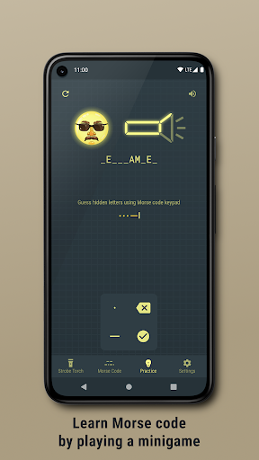 Morse code flashlight Screen 3