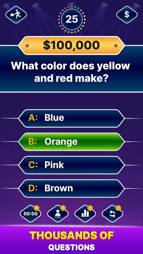 Millionaire Quiz: Trivia Gamesのおすすめ画像1