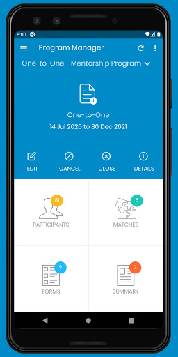 Android application MentoringComplete screenshort