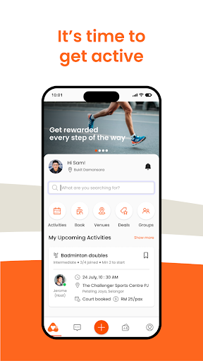 Android application AFA: Meet People, Play Sports screenshort