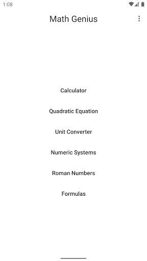 Android application Math Genius Tool screenshort