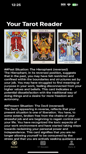 My Tarot Reader Screen 3