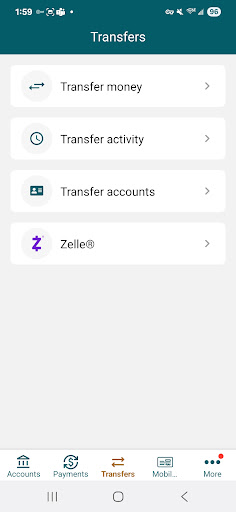 Screenshot of NB|AZ Mobile Banking