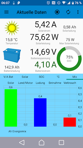 Android application BlueBattery+ screenshort