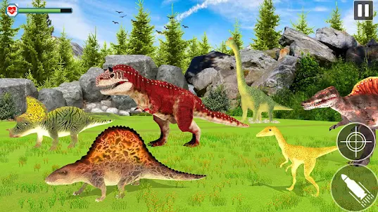wild dinosaur hunting zoo game