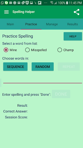 Spelling Helper:Practice Words Screenshot 2 - AppWisp.com