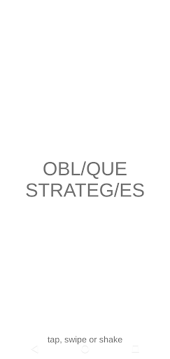 Oblique Strategies SE