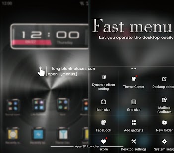 APSU Launcher 3D - Themen, Hintergrundbilder Screenshot