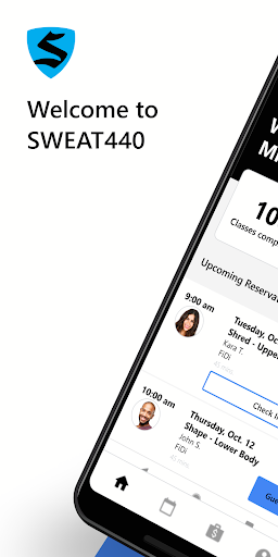 Android application SWEAT440 2.0 screenshort