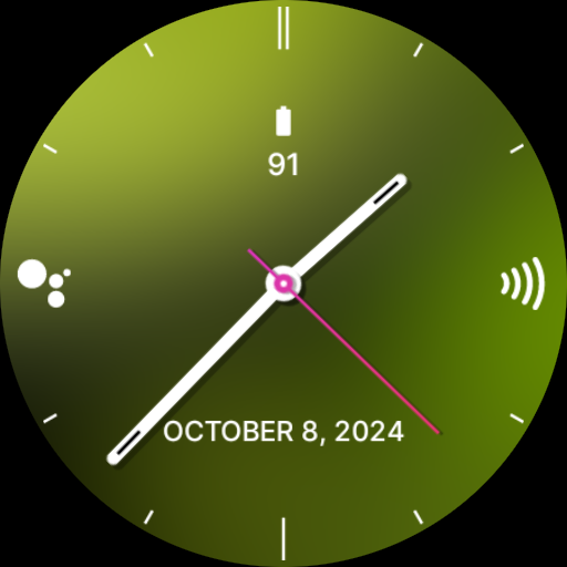 Beauty Green Watch Face Logo