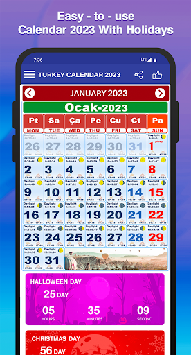 Türkiye Takvimi 2023 Screen 2