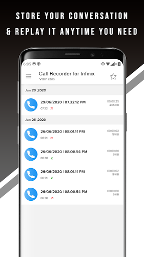 Screenshot of Infinix Call Recorder