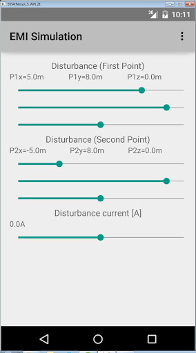 EMI Field Simulation (Beta) Screen 3