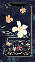 screenshot of Autumn Floral Keyboard Theme