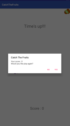 Android application CatchTheFruits screenshort