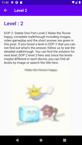 The solution of DOP 2 Screen 3