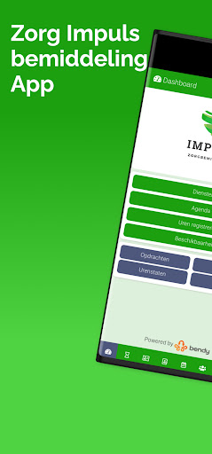 Android application Zorg Impuls bemiddeling screenshort