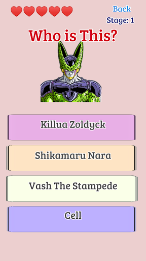 Anime - Guess the Character Screen 2
