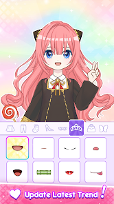 Captura de Pantalla 5 Anime Dress Up - Doll Dress Up android