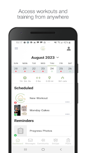 Android application Casie Jericho Coaching screenshort