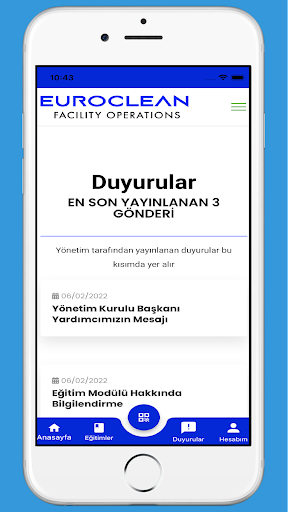Android application Çalışan Portalı screenshort