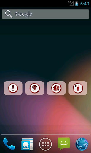 Emergency Call Widget Screen 2