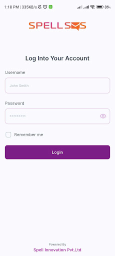 Android application Spell SMS screenshort