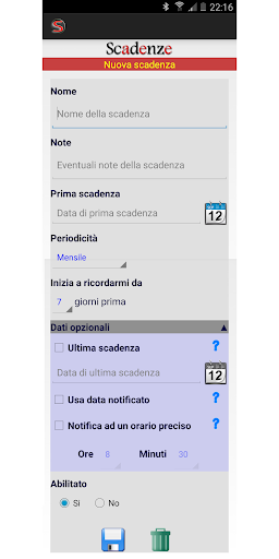 Scadenze Screen 3