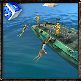 Army Rescue Boat Simulator 3D icon