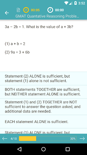 GMAT: Practice,Prep,Flashcards Screen 3