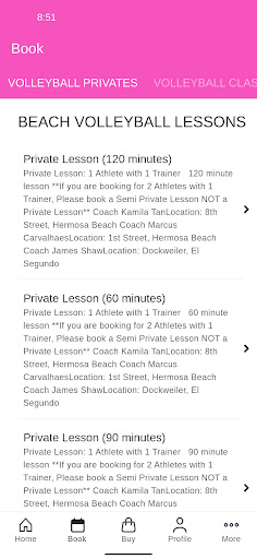 VIBE Volleyball Lab Screen 2