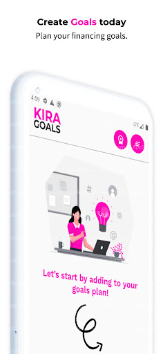 KiraGoals: Financial Goals Screen 2