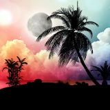 Tropical Night Live Wallpaper icon