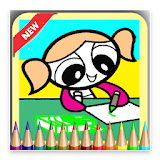How To Coloring Girls PowerPuff icon