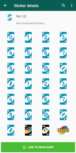 Android application UNO Stickers for WhatsApp screenshort