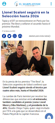 Android application El Marplatense screenshort