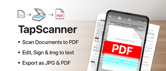 Scanner App To PDF -TapScanner