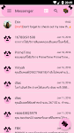 screenshot of SMS Messages Ribbon Pink Black