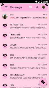 SMS Messages Ribbon Pink Black For PC installation
