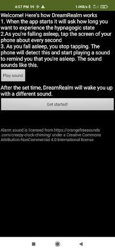 Android application DreamRealm screenshort