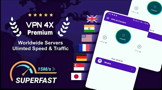 VPN 4x Premium Pro Screenshot