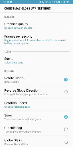 Christmas Snow Globe Live Wallpaper
