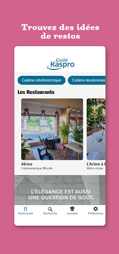 Android application Guide Kaspro screenshort