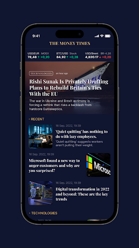 Android application The Money Times screenshort