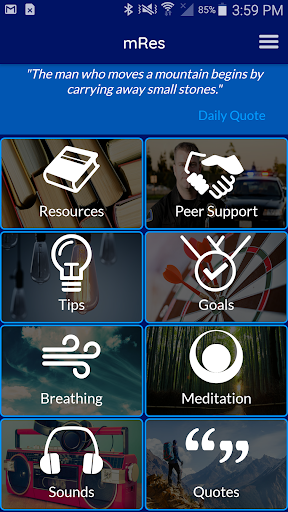 Android application mResilience screenshort