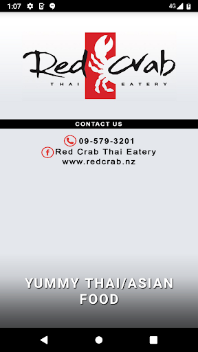 Android application Red Crab Thai Eatery Auckland screenshort