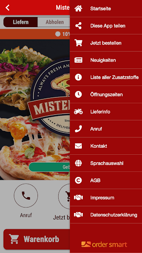 Mister Pizza Screen 3