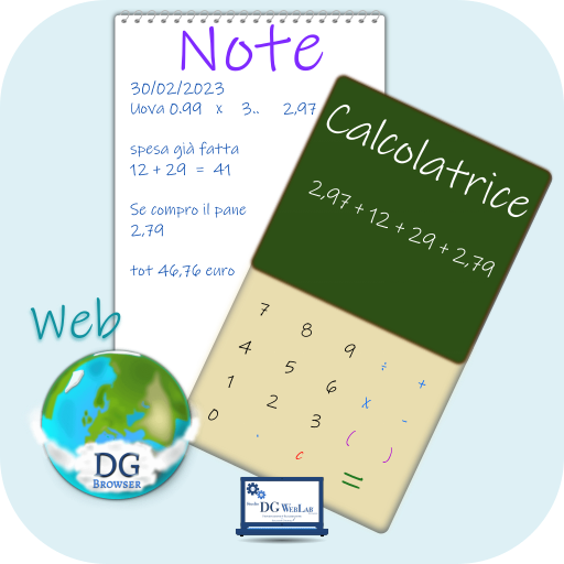 Note, Calcolatrice & Web: 3in1