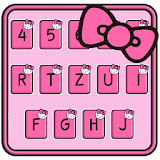 Animated Kitty Big Bow keyboard icon